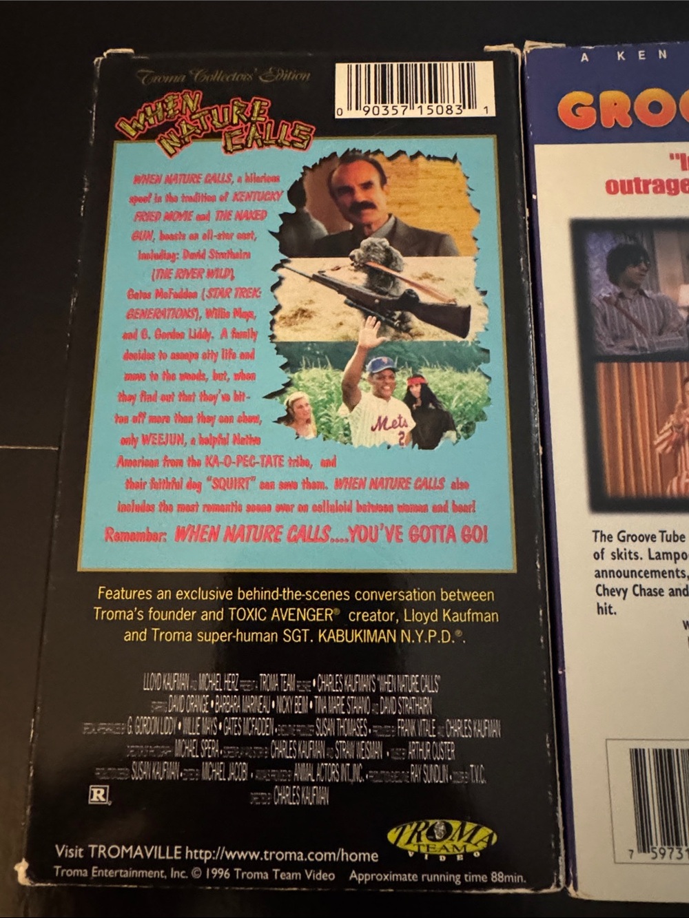 3 VHS Movie Lot - When Nature Calls, Kentucky Fried Movie, The Groove Tube - 📼 - Picture 10 of 11